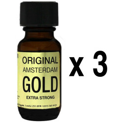 UK Leather Cleaner Original Amsterdam Gold 25mL x3